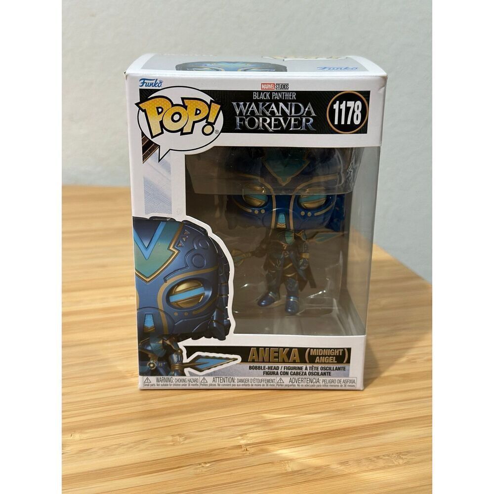 Funko Pop! Aneka (Midnight Angel) - Marvel | Black Panther 1178 w/ Protector